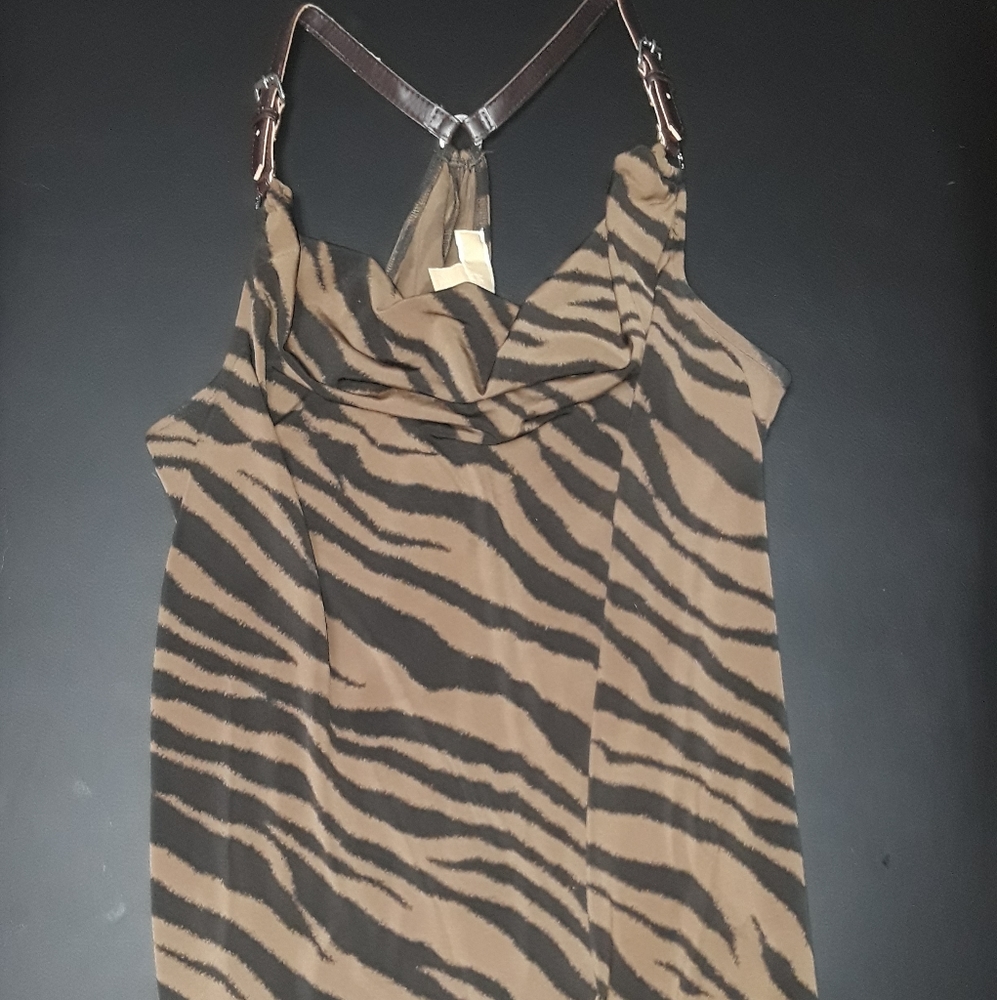Michael Kors Animal Halter w/leather harness strap
